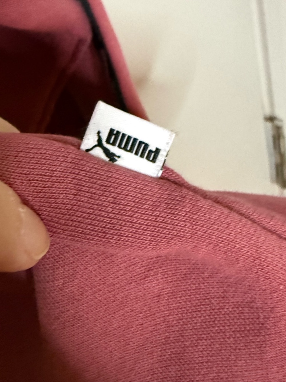 Puma Women's Rose Dust Cropped Hoodie with Logo Tape - Picture 6 of 7